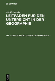 Title: Deutschland. (Quinta und Obertertia), Author: Adolf Dronke