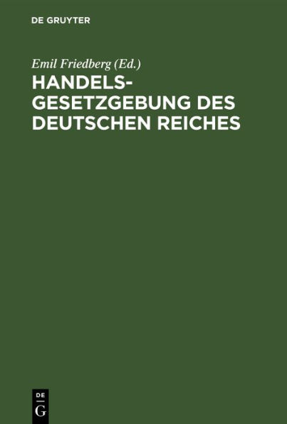 Handelsgesetzgebung des Deutschen Reiches