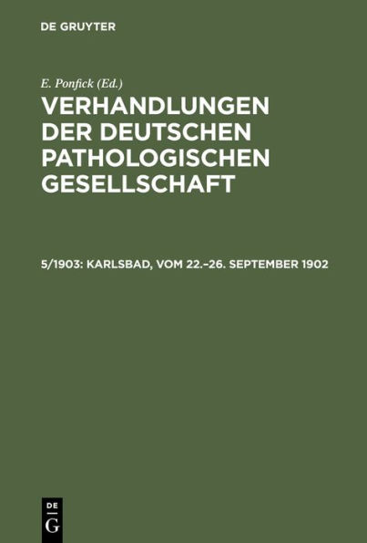 Karlsbad, vom 22.-26. September 1902