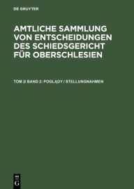 Title: Poglady / Stellungnahmen, Author: Schiedsgericht f r Oberschlesien