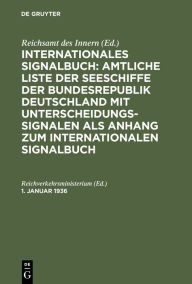 Title: 1. Januar 1936, Author: Reichverkehrsministerium
