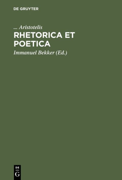 Rhetorica Et Poetica