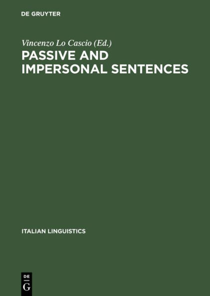 Passive and impersonal sentences: PDR IL-B, Vol. 1
