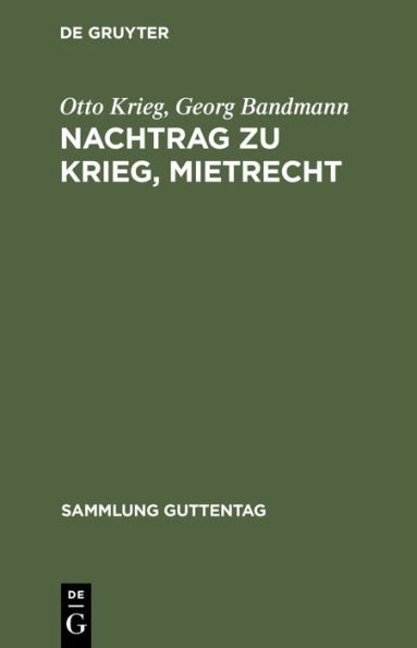 Nachtrag zu Krieg, Mietrecht