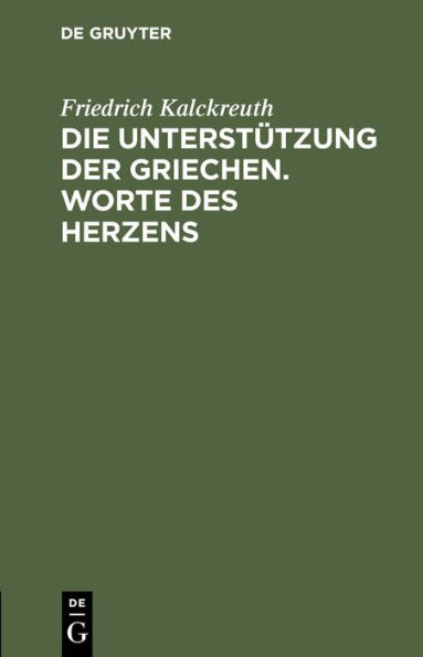 Die Unterstützung der Griechen. Worte des Herzens