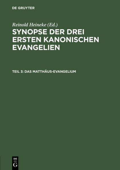 Das Matth us-Evangelium: Mit Parallelen aus dem Lukas-Evangelium