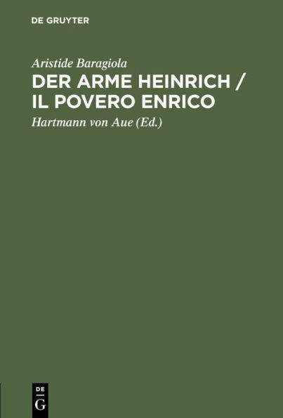 Der arme Heinrich / Il povero Enrico: Versione in Prosa
