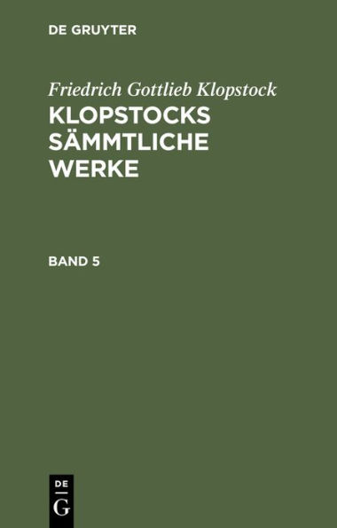 Klopstocks sämmtliche Werke