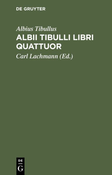 Albii Tibulli libri quattuor