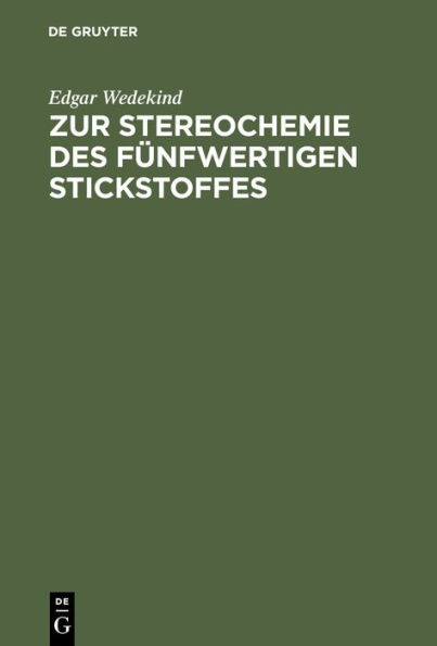 Zur Stereochemie des fünfwertigen Stickstoffes