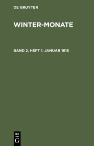 Title: Januar 1815, Author: De Gruyter