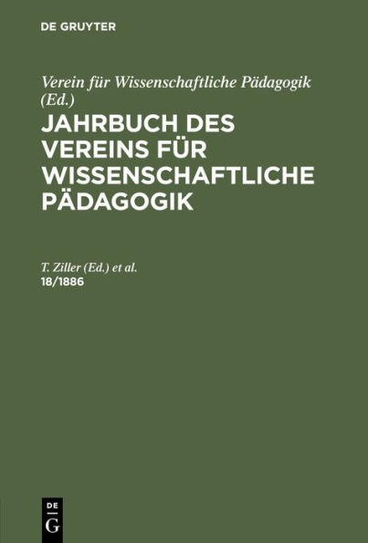 Jahrbuch des Vereins für Wissenschaftliche Pädagogik Erläuterungen