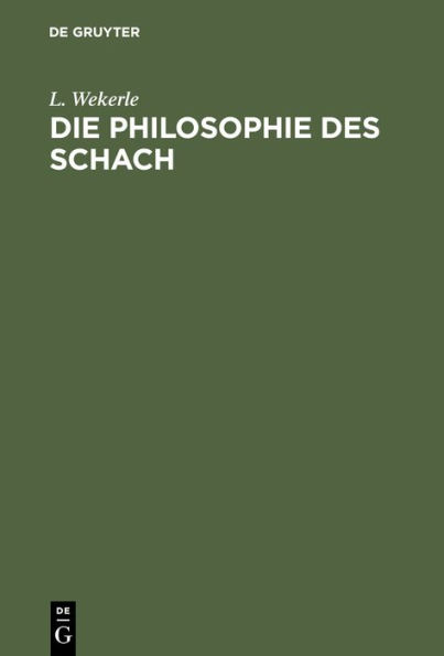 Die Philosophie des Schach