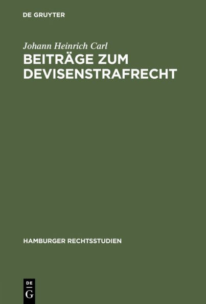 Beitr ge zum Devisenstrafrecht