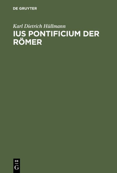 Ius pontificium der Römer