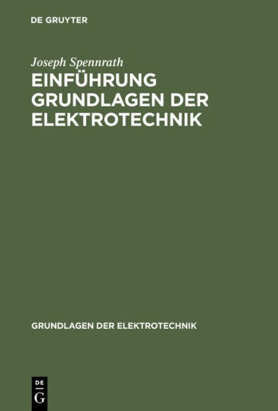 Einführung Grundlagen der Elektrotechnik