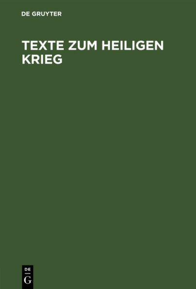 Texte Zum Heiligen Krieg