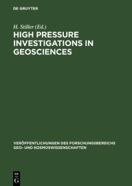 Title: High Pressure Investigations in Geosciences: CAPG project 3: Physical properties of mineral systems under thermodynamic conditions of the Earth's interior and models of the Earth's structure, Author: H. Stiller