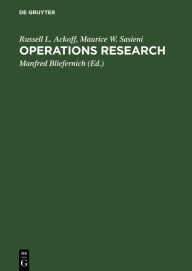 Title: Operations Research, Author: Russell L. Ackoff
