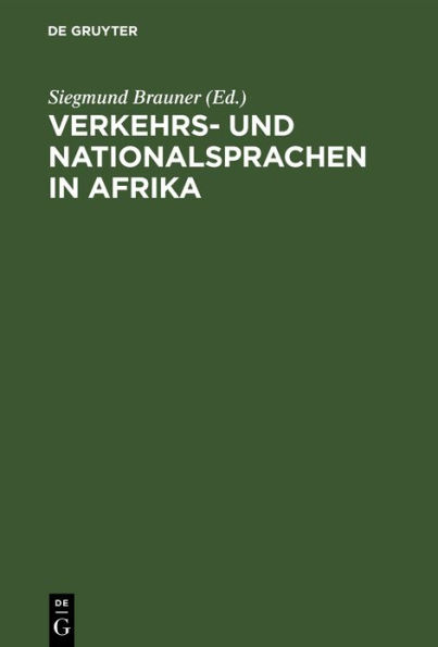 Verkehrs- Und Nationalsprachen in Afrika