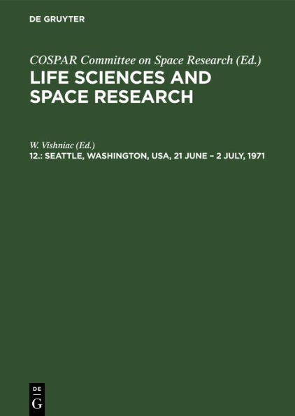 Seattle, Washington, Usa, 21 June - 2 July, 1971: Proceedings of the Open Meeting of Working Group 5 of the Fourteenth Plenary Meeting of Cospar