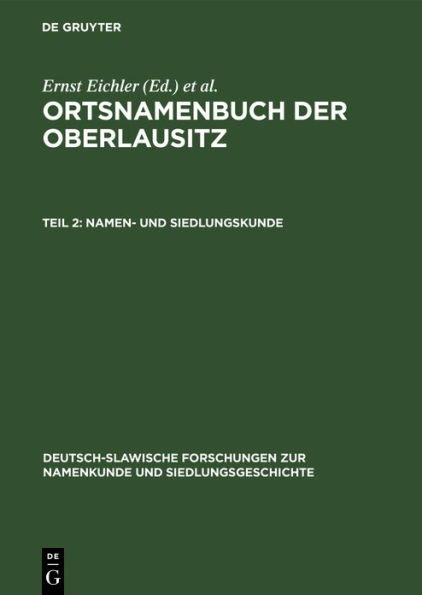 Namen- Und Siedlungskunde