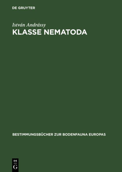 Klasse Nematoda: (Ordnungen Monhysterida, Desmoscolecida, Araeolaimida, Chromadorida, Rhabditida)