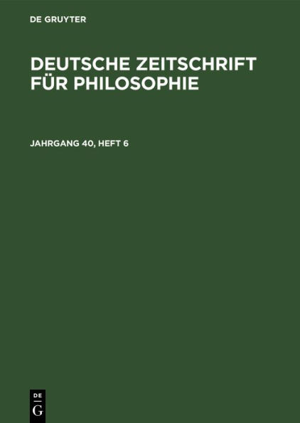 Deutsche Zeitschrift für Philosophie