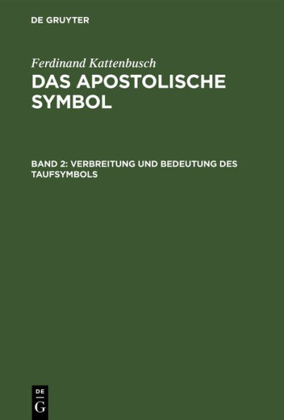 Verbreitung Und Bedeutung Des Taufsymbols