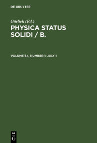 Title: July 1, Author: De Gruyter