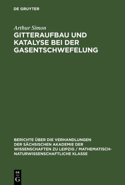 Gitteraufbau Und Katalyse Bei Der Gasentschwefelung