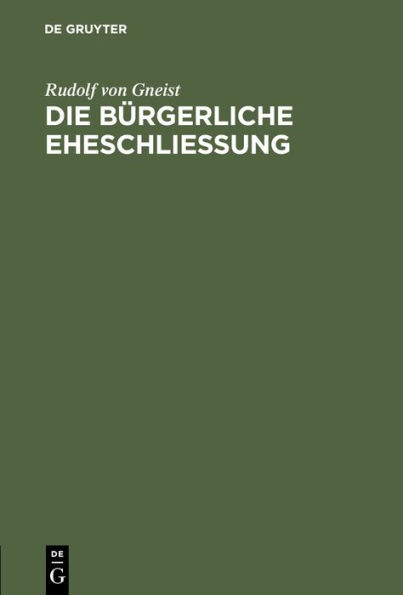 Die bürgerliche Eheschließung