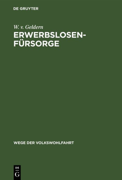 Erwerbslosenfürsorge