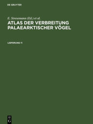 Title: Atlas der Verbreitung palaearktischer Vögel. Lieferung 11, Author: H. Dathe