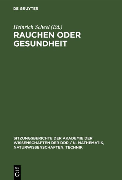 Rauchen oder Gesundheit