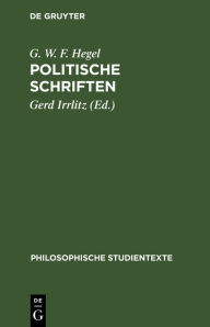 Title: Politische Schriften, Author: G. W. F. Hegel