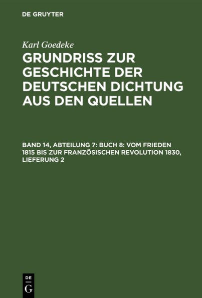 Buch 8: Vom Frieden 1815 bis zur französischen Revolution 1830, Lieferung 2