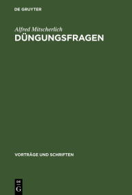 Title: Düngungsfragen, Author: Alfred Mitscherlich
