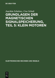 Title: Klein Motoren, Author: Joachim Schelenz