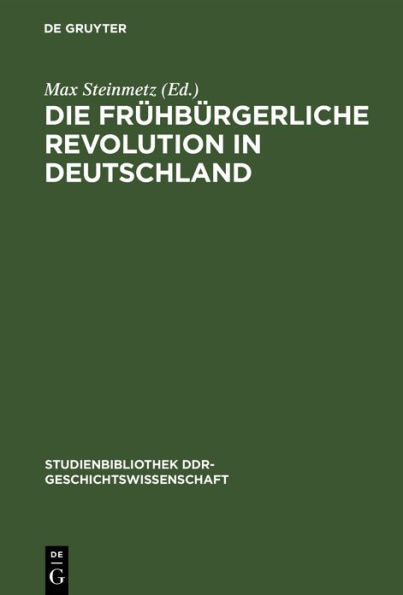 Die frühbürgerliche Revolution in Deutschland