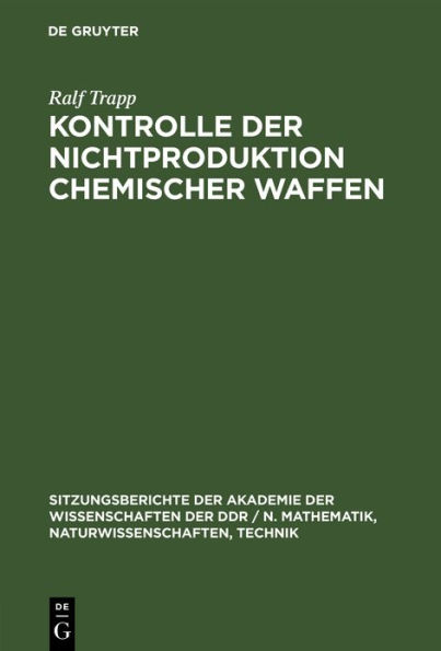 Kontrolle der Nichtproduktion chemischer Waffen