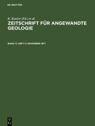 Title: November 1971, Author: Zentrales Geologisches Institut