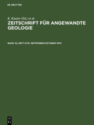 Title: September/Oktober 1970, Author: Zentrales Geologisches Institut