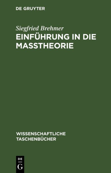 Einführung in die Maßtheorie