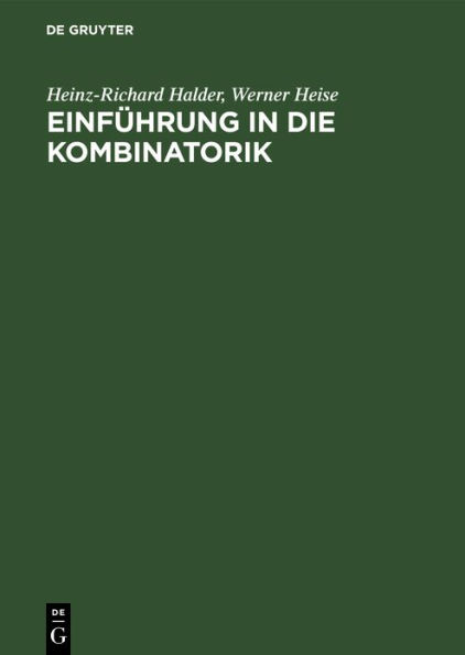 Einführung in die Kombinatorik: Mit einem Anhang über Formale Potenzen