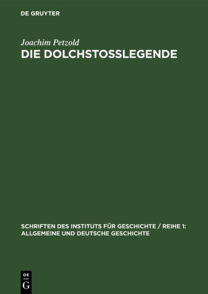 Die Dolchstoßlegende: Eine Geschichtsfälschung im Dienst des deutschen Imperialismus und Militarismus
