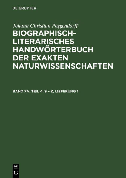 S - Z, Lieferung 1