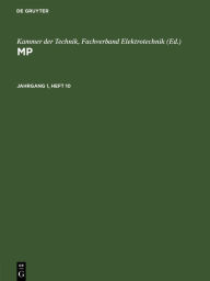 Title: MP. Jahrgang 1, Heft 10, Author: Kammer der Technik