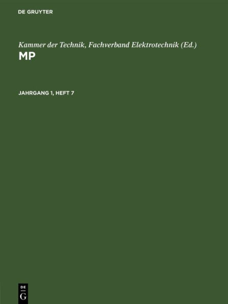MP. Jahrgang 1, Heft 7