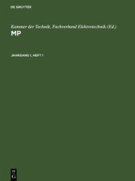 Title: MP. Jahrgang 1, Heft 1, Author: Kammer der Technik